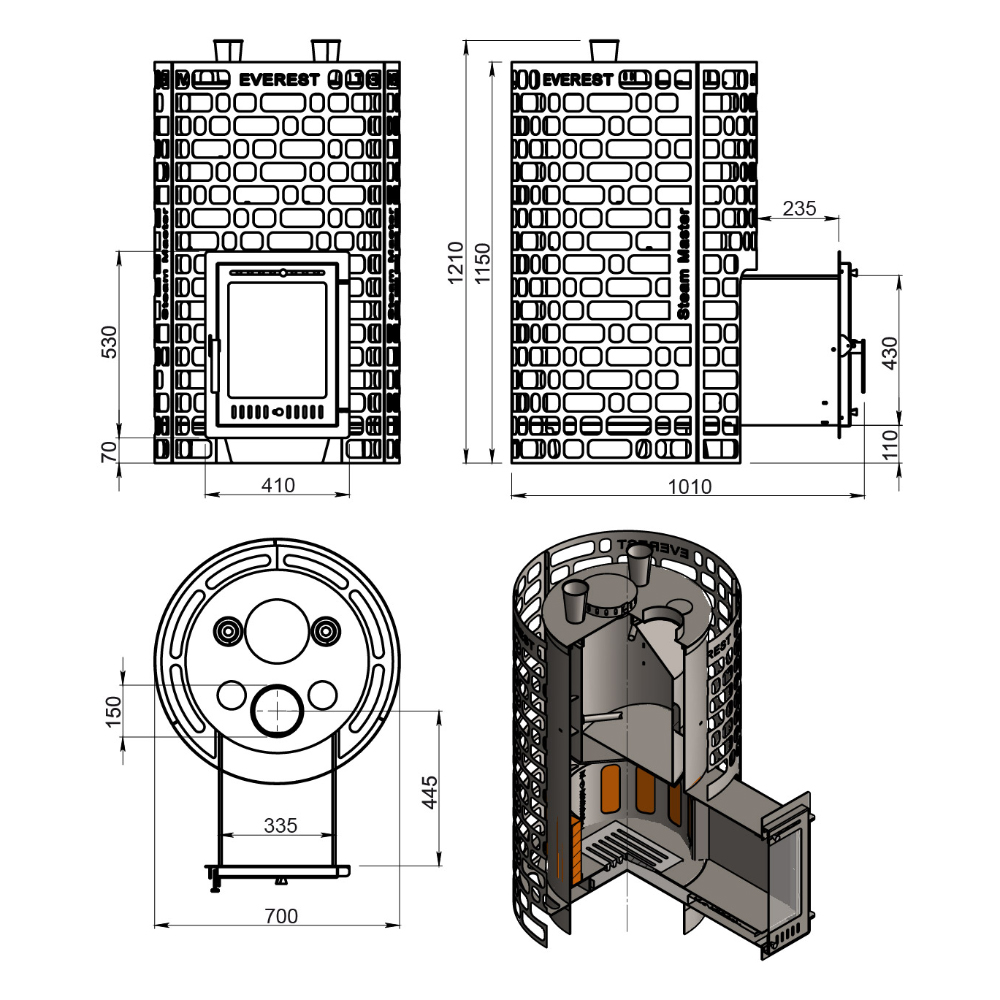Печь для бани Эверест 